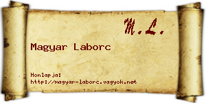 Magyar Laborc névjegykártya
